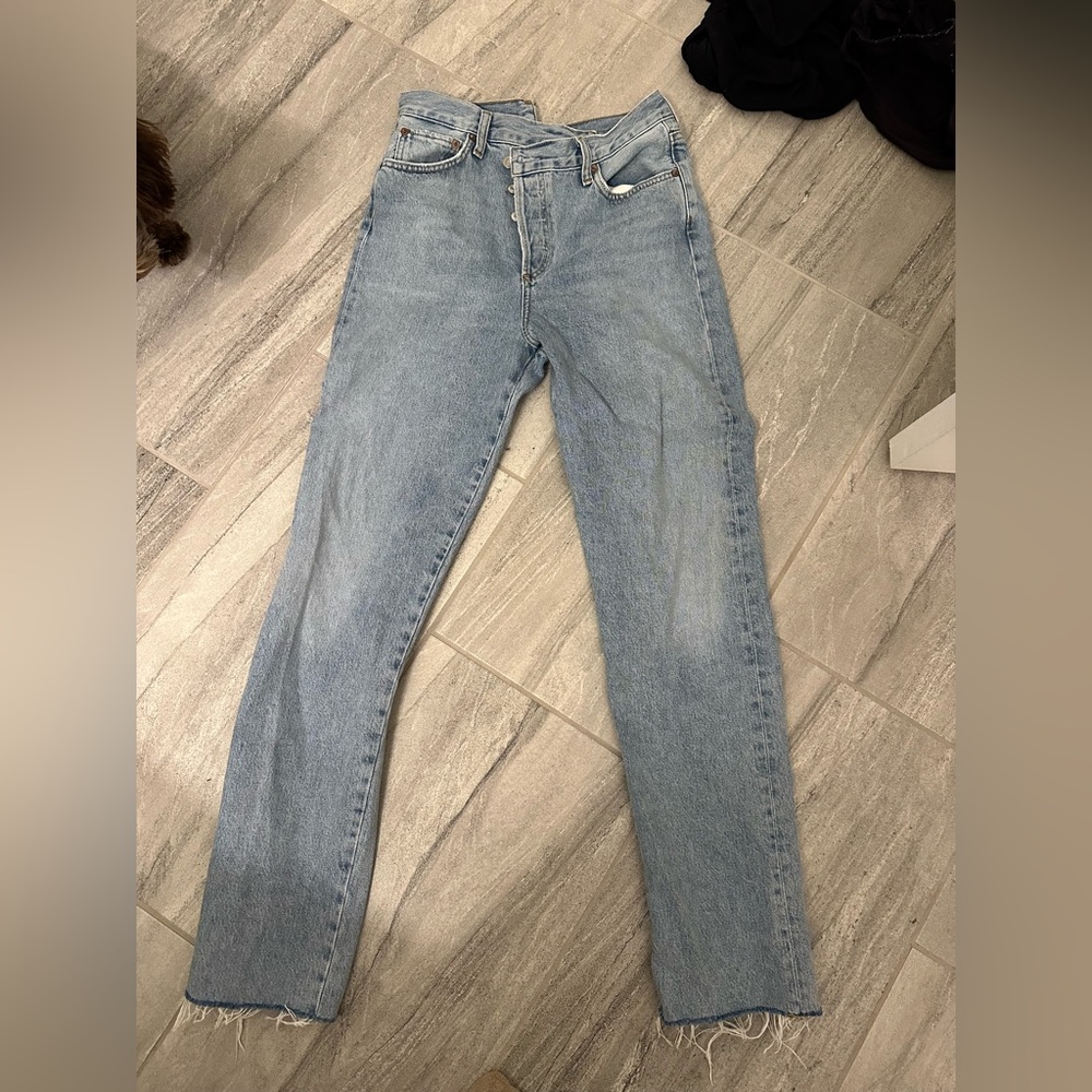 Agolde crisscross straight